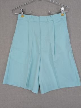 Vintage Cheryl Tiegs Shorts Size 8 High Waisted USA Light Turquoise -0925F132